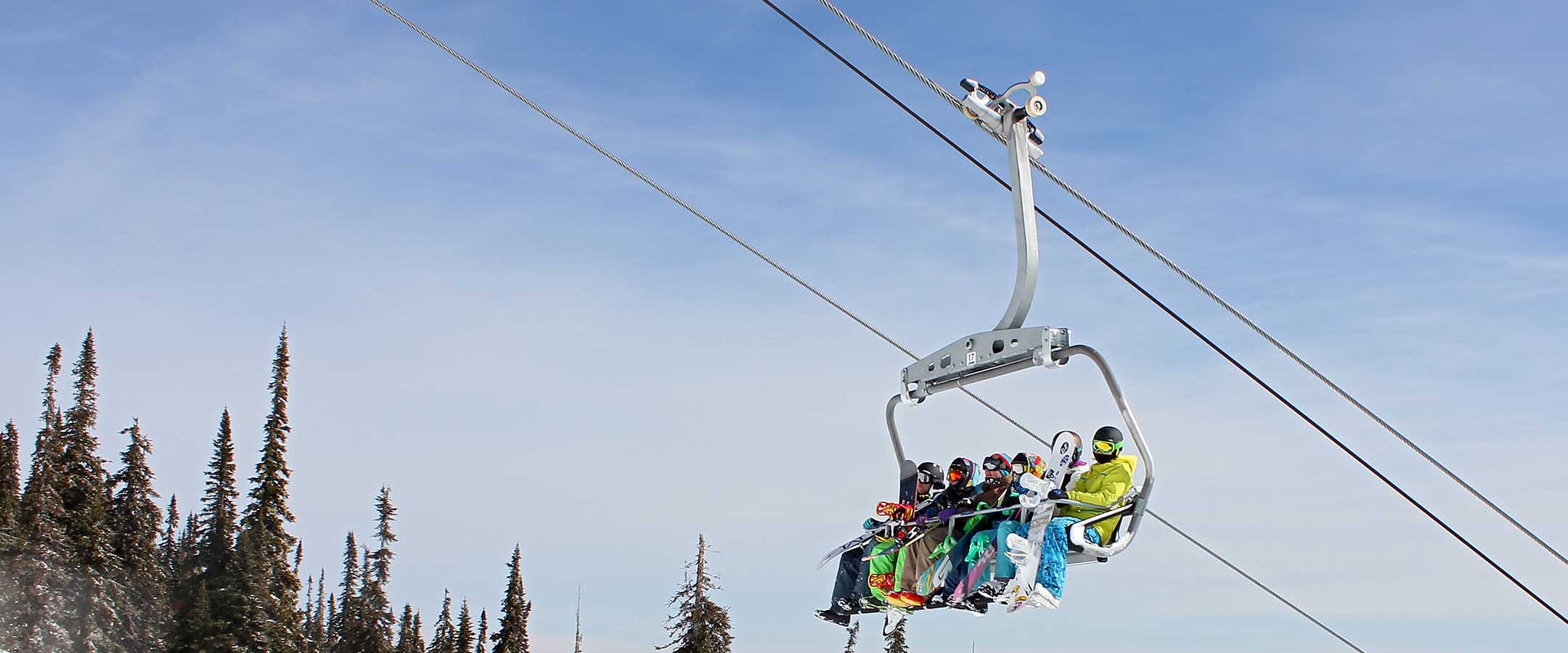 Ski chair lift