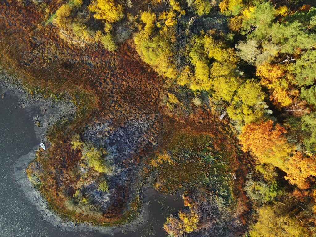 topographic drone photograph